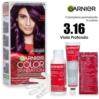 Garnier צבע סנסיישן צבע קבוע בקרם 3.16 סגול עמוק 