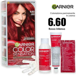 Garnier Color Sensation צבע קבוע בקרם 6.60 אדום עז 
