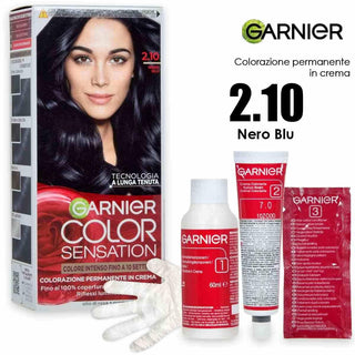 Garnier קולור סנסיישן צבע קבוע בקרם 2.10 שחור כחול 