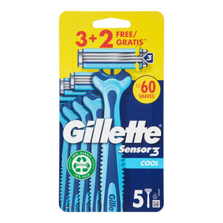 Gillette Gillette Sensor3 Jednorázový Holicí Strojek Cool Sada 5 Ks 