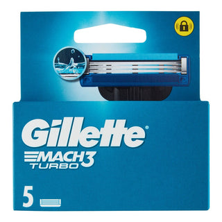 Gillette Mach3 Turbo Pro Holicí Strojek Se 3 Čepelemi Balení 5 Žiletek 
