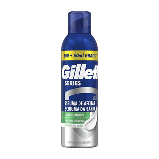 Gillette Series Pěna na holení pro citlivou pokožku, 200 + 50 ml zdarma 