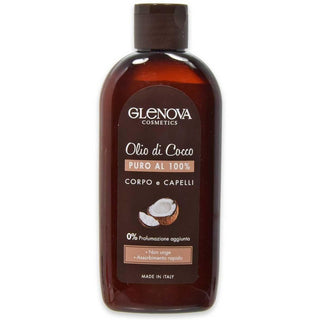 Glenova 100% ピュアココナッツオイル 体毛0% 無香料 200ml
