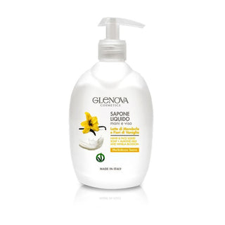 Glenova Glenova 液体ハンド＆フェイスソープ アーモンドミルクとバニラフラワー 500ml