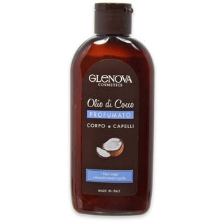 Glenova Kokosový olej na tělo a vlasy, parfémovaný, rychle se vstřebávající, 200 ml 