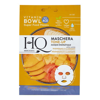 Hq Cosmetique Maschera Viso Tessuto Bowl Tone Up Rigenerante Illuminante — Maschera viso in tessuto