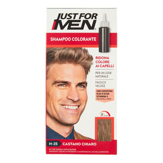 Just for Men Shampoo Colorante Castano Chiaro — Shampoo colorante
