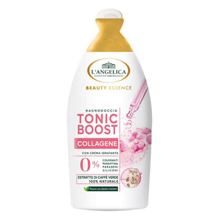 L'angelica Beauty Essence Bagnodoccia Tonic Boost Collagene Con Estratto Di Caffè Verde 520 ml — Bagnoschiuma