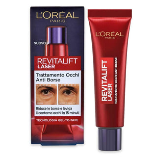 L Oreal Paris Revitalift Laser Øyebehandling mot poser Gel-To-Tape-teknologi 15 ml 