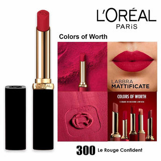 L Oreal Paris Worth Matt 300 Le Rouge Confident 