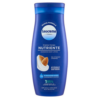 Leocrema Creme Corporal Fluida Nutritiva Óleo de Amêndoas e Pantenol 250 ml 