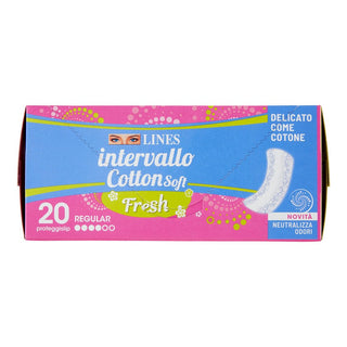 Lines Intervallo Cotton Soft Fresh Disteso 20 — Assorbente