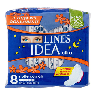 Lines Idea Ultra Notte 8 pz — Assorbente