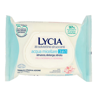 Lycia Salviettine Struccanti Acqua Micellare 20 pz — Salviettine struccanti