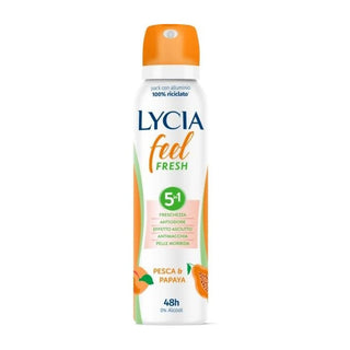 Lycia Feel Fresh Deodorant Spray 5In1 Perzik En Papaja 150 Ml 