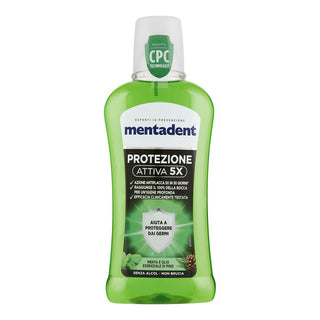 Mentadent Aktiv Beskyttelse 5X Mundskyl med Cpc-teknologi 400 ml 