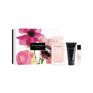 Narciso Rodriguez 그녀를 위한 오 드 퍼퓸 및 바디 로션 세트 