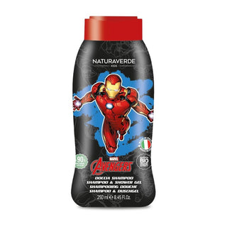 Naturaverde Marvel Avengers Doccia Shampoo Bambini Iron Man Estratti Calendula Camomilla Bio 250 ml — Shampoo doccia bimbi
