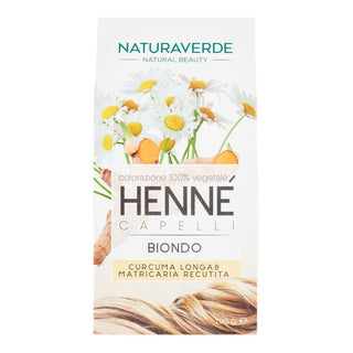 Naturaverde مسحوق تلوين الشعر لون أشقر 100 غرام 