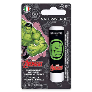 Naturaverde Marvel Avengers Burrocacao Hulk Vaniglia Con Burro Di Karite Bio — Burrocacao