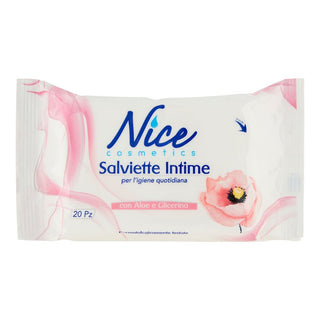 Nice Cosmetics Chusteczki intymne do codziennej higieny 20 szt. 