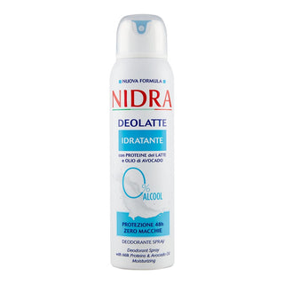 Nidra モイスト デオラッテ ミルク プロテイン配合 デオドラント スプレー 150 ml