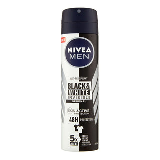 Nivea Men 48H Invisible For Black & White Original - Deodorant Spray 150 Ml 