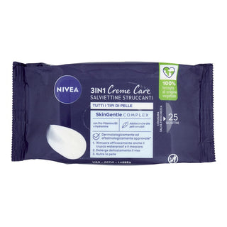 Nivea Creme Care Reinigingsdoekjes Gezicht 25 st 