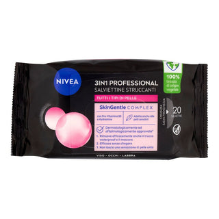Nivea Micellær Renseservietter Professional - 20 Servietter 