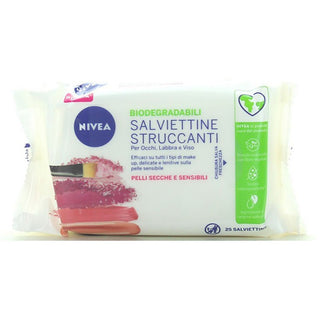 Nivea مناديل مزيلة للمكياج لطيفة للبشرة الحساسة 25 منديل 