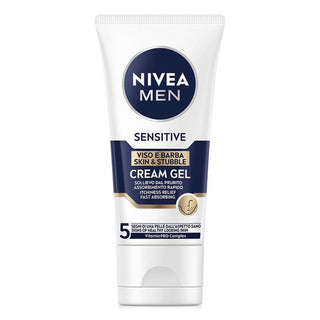 Nivea Nivea كريم جل للوجه واللحية للرجال الحساسين 50 مل 