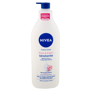 Nivea Nivea Feuchtigkeitscreme für den Körper Rose & Argan für normale oder trockene Haut 500 ml 