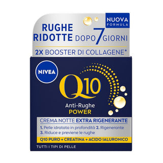 Nivea Nivea Gezicht Q10 Power Anti-Rimpel Nachtcrème Extra Regenererend Voor Alle Huidtypes 50 ml 