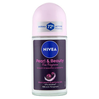 Nivea Pearl & Beauty - Roll-On Deodorant 50 Ml - Antiperspirant 72T 