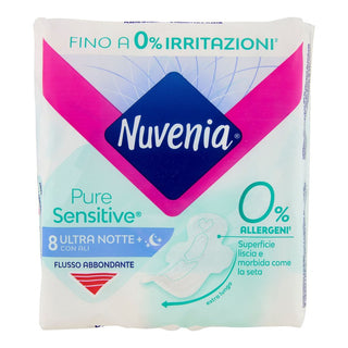 Nuvenia ピュアセンシティブ ウルトラナイト ウィング付き 8枚入