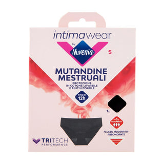 Nuvenia Intimawear Mutandine Mestruali M Nero — Mutandine mestruali