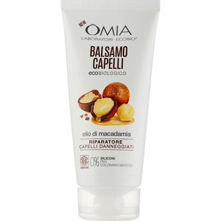 Omia Ekologiskt Balsam Olja Av Macadamia Skadat Hår 180 Ml 