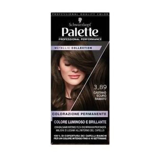 Palette Coloration Permanente Pour Un Effet Métallique Lumineux Châtain Foncé Cuivré 