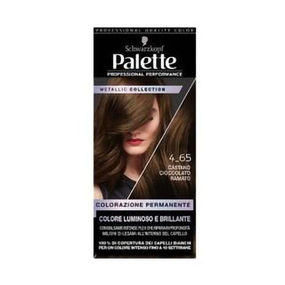 Palette Colorazione Permanente Castano Cioccolato Ramato Effetto Metallico — Tintura capelli permanente