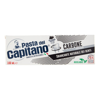 Pasta del Capitano Dentifricio Carbone Sbiancante 100 ml — Dentifricio