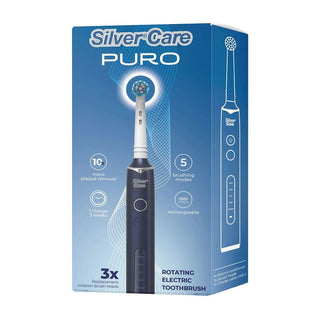 Piave Silvercare Spazzolino Elettrico Puro 3 Testine — Spazzolino Elettrico