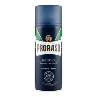 Proraso Ochranná a hydratační pěna na holení pro všechny typy vousů Modrá 400 ml 
