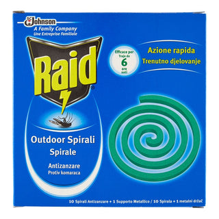 Raid Αντικουνουπικό Zampirone Συσκευασία 10 τεμ. 
