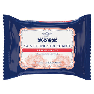 Roberts Acqua Alle Rose Salviette Struccanti Illuminanti Alla Vitamina C 20 Pz — Salviette struccanti