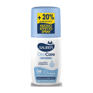 Sauber Deodorant Spray for Sensitive Skin With Postbiotic Actives 90 Ml 