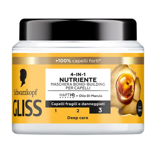 Schwarzkopf Mască de păr 4în1 nutritivă pentru păr fragil și deteriorat 400 ml 