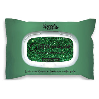 Speedy Care Glitter Mania Metal Green Salviette Rinfrescanti 15 Pezzi — Salviette