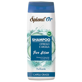 Splend Or Purifying Shampoo with Cucumber and Clay for Oily Hair 300 ml 