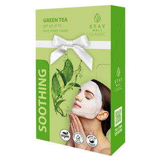 Stay Well Maschera Viso Tessuto Tè Verde 23 gr — Maschera viso in tessuto