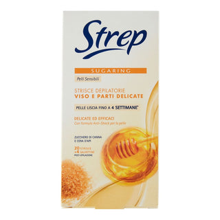Strep Sugaring Strisce Depilatorie Viso 20 pz — Strisce depilatorie